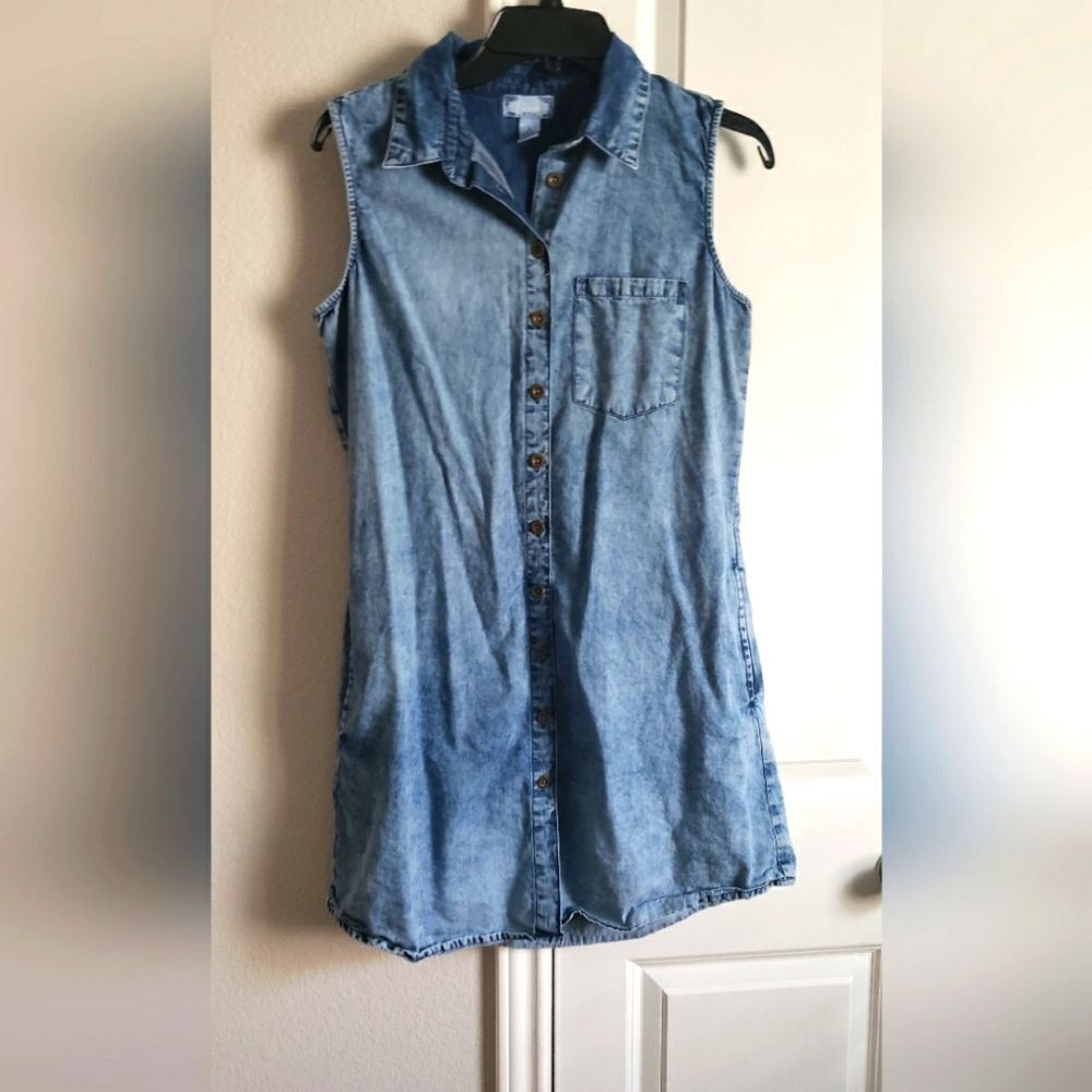 STUDIO WEST Denim Dress Size S